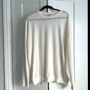 Alo Yoga Pullover, Off White, Size Large